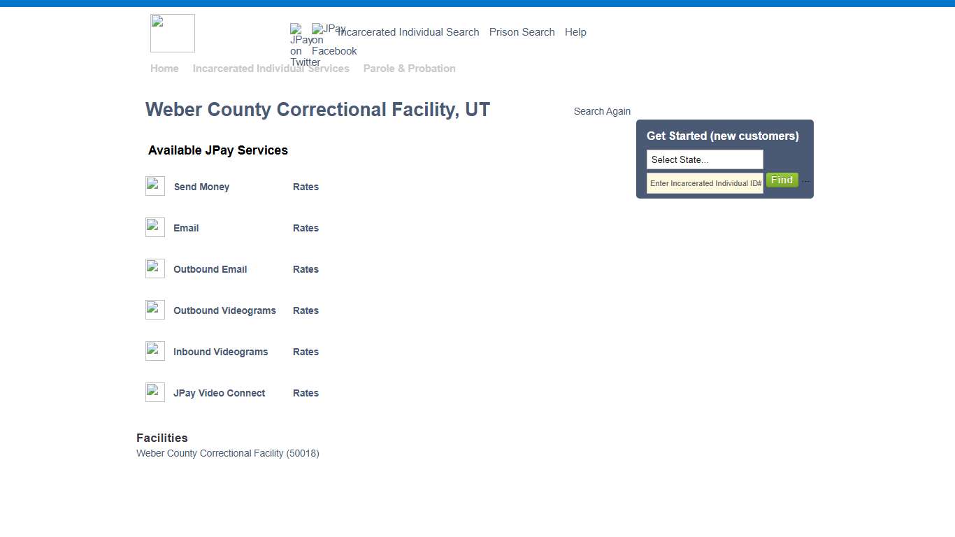 Weber County Correctional Facility, UT